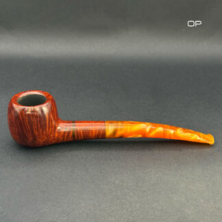 Buy flame grain hybrid prince shape tobacco smoking pipe